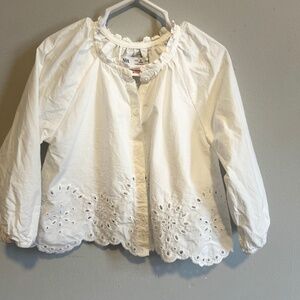 White 3t button down shirt